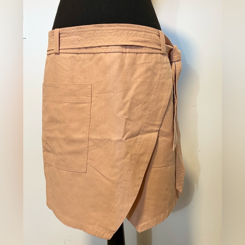 Madewell Wrap Skirt with Belt and Zipper, Size 6